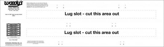 WOODYS STUD TEMPLATE TITAN 2 PLY TRACKS