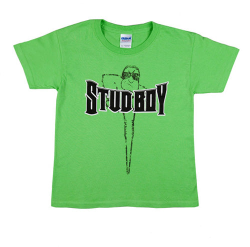 STUD BOY 2013 LIME KIDS T-SHIRT MEDIUM