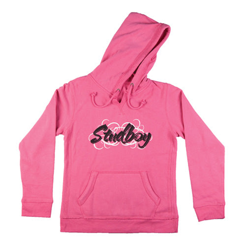 STUD BOY "GIRLS" PINK HOODIE, LG