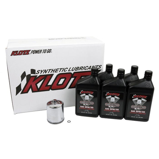 KLOTZ OIL CHANGE KIT HARLEY EVOLUTION SPORTSTER