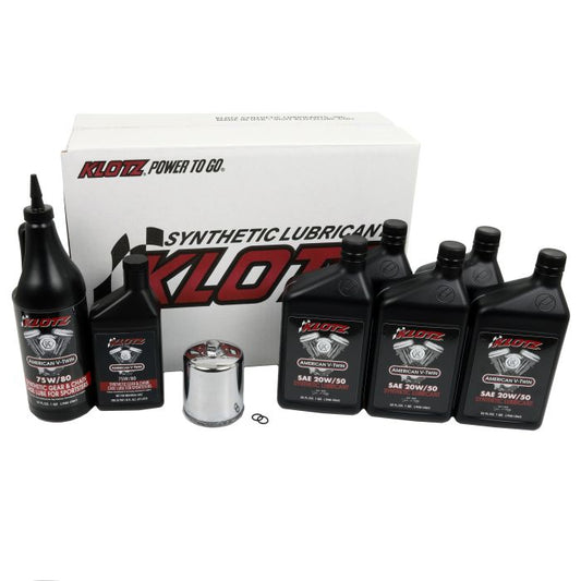 KLOTZ OIL CHANGE KIT HARLEY EVOLUTION SPORTSTER