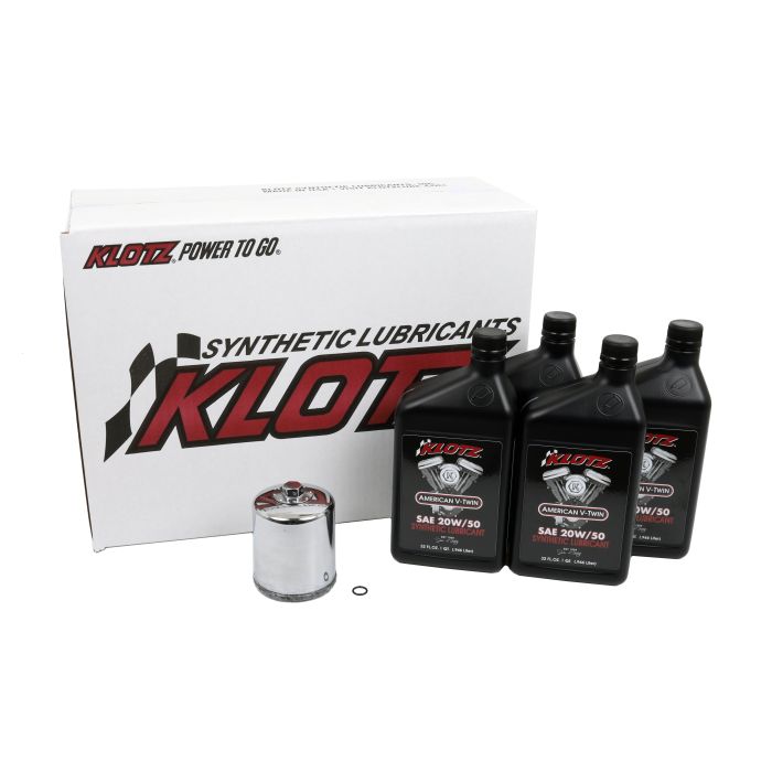 KLOTZ OIL CHANGE KIT HARLEY TWIN CAM & MILWAUKEE EIGHT