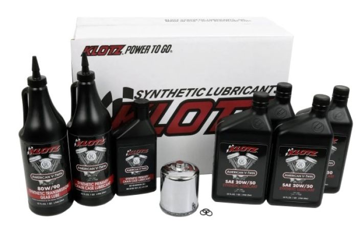 KLOTZ OIL CHANGE KIT HARLEY TWIN CAM & MILWAUKEE EIGHT