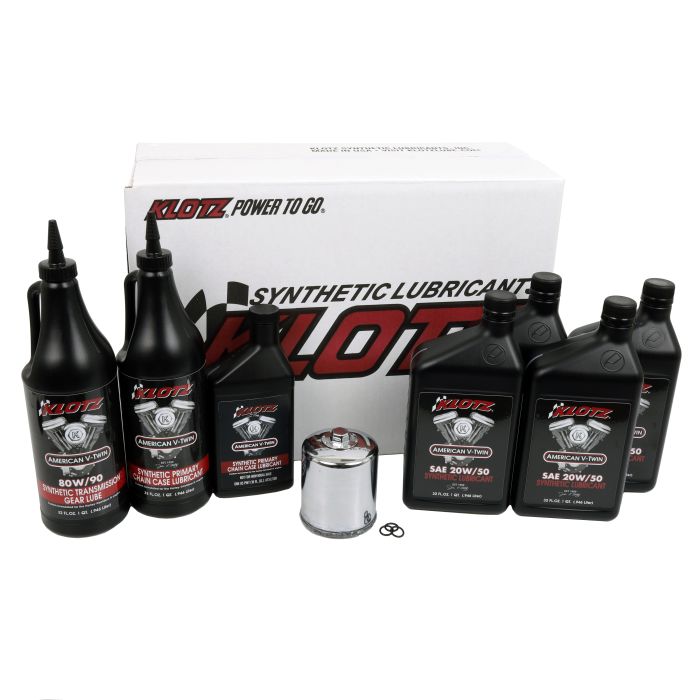 KLOTZ OIL CHANGE KIT HARLEY TWIN CAM & MILWAUKEE EIGHT