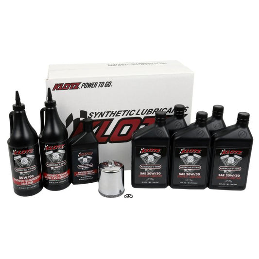 KLOTZ OIL CHANGE KIT HARLEY TWIN CAM & MILWAUKEE EIGHT