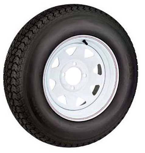 480 X 12 (B) TIRE AND WHEEL IMPORTED 4 HOLE PAINTED