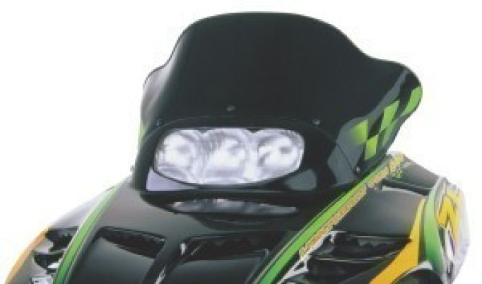 COBRA WINDSHIELD ARCTIC CAT LOW BLACK WITH GREEN CHECKS