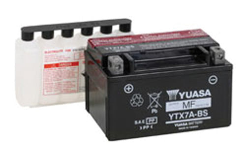 YUASA YTX7A-BS MAINTENANCE FREE 12 VOLT BATTERY