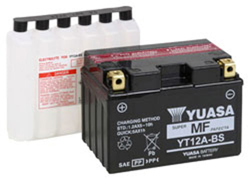 YUASA YT12A-BS MAINTENANCE FREE 12 VOLT BATTERY