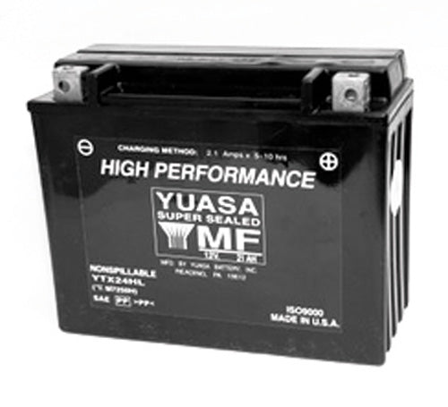 YUASA YTX24HL FACTORY ACTIVATED MAINTENANCE FREE 12 VOLT