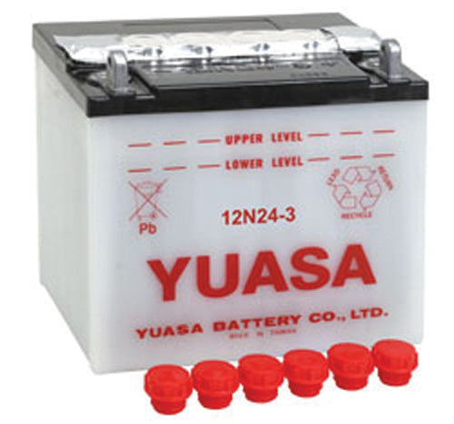 YUASA 12N24-3 CONVENTIONAL 12 VOLT BATTERY