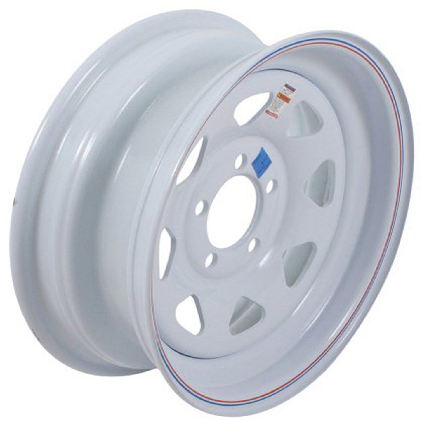 15" WHEEL 5 HOLE/WHITE