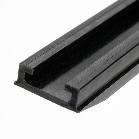 TUNNEL WEAR STRIP 3/4" X 1" 51.25" LONG BLACK