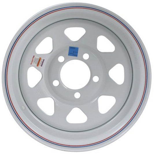 14" WHEEL 5 HOLE/WHITE