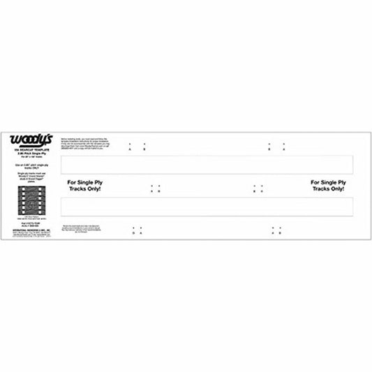 154" SINGLE PLY 2.86 PITCH TEMPLATE