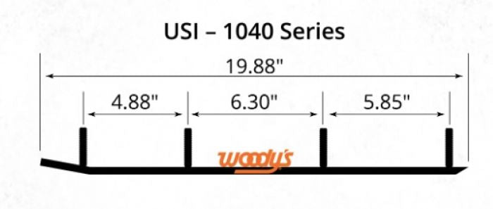 6"X 60° TURNING  1 1/2" END PAD WITH HARD WELD FOR USI 4-BOLT